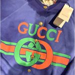 Gucci Oversized Logo Button Up Sweatshirt Photo 3