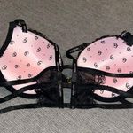 Daisy Fuentes  black cage lace overall adjustable strapy Bra, size 36B Photo 1