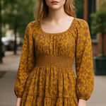 Sam Edelman NWT LORA MINI DRESS IN GOLDEN SPRIG -OLIVE OIL XS Photo 0