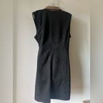 MSK Black & Taupe Faux Suede Wrap Dress Size XL Tan Photo 3