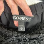 EXPRESS  Black Lace Off Shoulder Top Medium 3/4 Sleeve‎ Romantic Dressy Chic Photo 4
