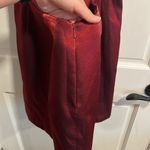 Sherri Hill 53004 Short Halter Neck Sheath Dress in Wine Color Size 10 Photo 7