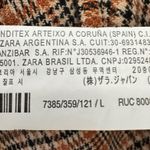 ZARA  - Brown Plaid Long Sleeve Ruched Mini Dress Sz L Photo 7