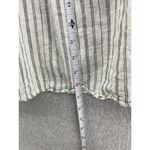 Banana Republic Women's Blouse Sweetheart Neck Striped Linen Size Medium Trapeze Photo 6
