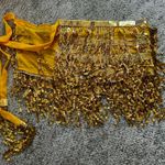 Amazon Gold Sequin Fringe Wrap Skirt Photo 2
