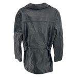 Outdoor Exchange leather jacket coat vintage tie waist medium belted black Photo 1