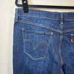 Levi's Womens 515 Bootcut Jeans Dark Blue Denim Wash Mid Rise Zip Stretch Size 14 Photo 11