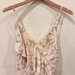 Mon Renn High Tide Strappy Midi Dress	High Tide Print Stone Vacation Party Small Tan Photo 3