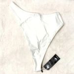 NWT Tavik Jaclyn Moderate Swim Bottom in White/Mango Photo 4