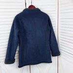 Vtg L.L.Bean Faux Suede Sherpa Lined Chore Coat Navy‎ Blue Small Western Ranch Photo 8