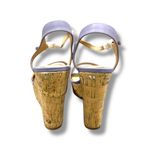 Anthropologie NWT Women’s Lavender Cork Platform Wedge Strappy Sandals Size 10 Photo 7