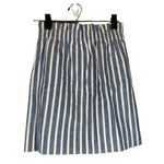J.Crew  Blue & White Striped Linen Blend Paperbag Mini Skirt Women Sz 0 Photo 1