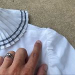 St. John  Pleated Collar Button Down Blouse Photo 6