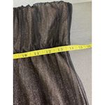MSK Petite Black Metallic Shimmer Halter Maxi Gown Women’s Size 10P Photo 6