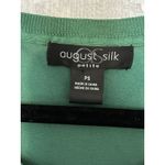 August Silk Knit Green Sweater Vest Sleeveless Womens Sz PS Silk Blend EUC Photo 3