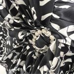 For Love & Lemons  Black & White Bow Print Silk Mini Dress Size 40 (fits medium) Photo 5