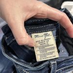 Miss Me Jeans Womens 29x32 Dark Wash Signature Boot Bootcut Embellished Pockets Photo 3