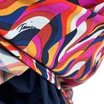 Trina Turk Kaleidoscope Shift Dress 2 V-Neck 3/4 Kimono Sleeves Retro Rad 70s Photo 5