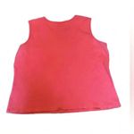 Talbots Vintage  Bodycon Shirt Womens Size Large Pink Sleeveless Cotton Blend Photo 3