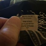 Vtg Y2K black floral sexy top Photo 3