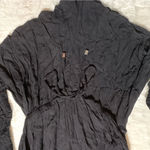 Elan  Black‎ Ruffled Jumpsuit Photo 1