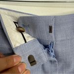 Ann Taylor The Wide Leg Dress Pant Crepe In Light Blue Textured Size 16 Workwear Photo 4