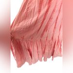 J. Jill Pink Bubble Midi Skirt with Smocked Ruffles Size XS Photo 2