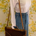 Escada vintage leather shoulder hand briefcase Photo 0