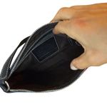 Coach Vintage Y2K Black Leather Hamptons Saddle Bag Photo 3