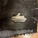 Garage  Denim - Super High Waist Distressed Black Denim Shorts (EUC) Photo 6