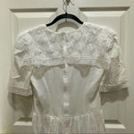 Gunne Sax Jessica McClintock Vintage 1980s White Prairie Dress Size 7 Cottage Photo 6