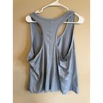Fabletics  Athletic Tank Top Blue Gray 1X Racerback Workout Gym Photo 2