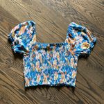 Aerie  Smocked Floral Crop Top Photo 1
