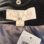 Ellie Mae Alea jacket removable faux fur collar leather trim size 14 $845 Black Photo 3
