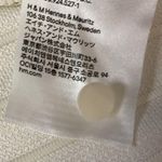 H&M raglan puffy long sleeves key hole with pearl button textured blouse size L Photo 9