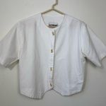 Vintage The 1 East Custom Collection White Box Top 100% Cotton Top Size 10 Photo 1