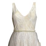 Lulus  Sweet Love Floral Lace Beaded Maxi Dress, Ivory, Small Photo 3
