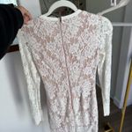The Jetset Diaries White lace long sleeve mini dress Photo 1