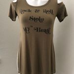 H.I.P. Women’s Cutout Shoulder Top Size S Photo 0