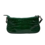 Sinbono Emma Shoulder Bag Green Croc‎ Vegan Leather Purse Photo 6