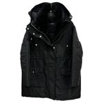 The Kooples NWT Memory Sweet Black Hooded Faux Fur Parka Women’s Size Small Photo 4