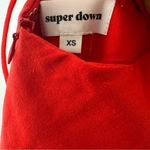 superdown  red open back mini dress size XS Photo 3