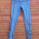 Lululemon TURN AROUND TIGHTS BLUE HEATHERED RUCHED LEGGINGS RULU Photo 3