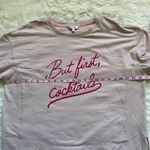 Wildfox Sweater “But First, Cocktails” Pullover Sweatshirt Cozy Pink XL Photo 8