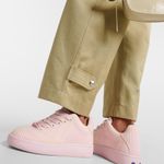 Burberry Knit Low Top Sneakers Cameo Pink Check Size 36.5 6.5 US NEW Photo 1