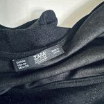 ZARA  Woman Basics Collection Black Shimmery Metallic One Piece Tank Bodysuit Photo 6