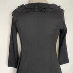 Signature By Robbie Bee Womens Dress Size PM Black Ruffle Corporate Girlboss Photo 4