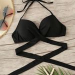 Brand New Bikini Top Black Size M Photo 0