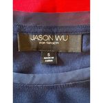 Jason Wu Target Dress Small Red Blue Striped Mesh Detail Jersey Knit Mini Preppy Photo 7