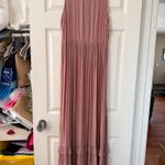 Forever 21 Y2K F21 Pink Ruffle Detail Flowy Maxi Dress - Dusty Rose Photo 3